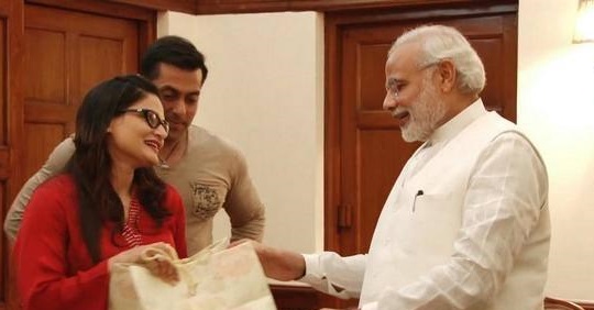 Salman Khan meets Modi (1)