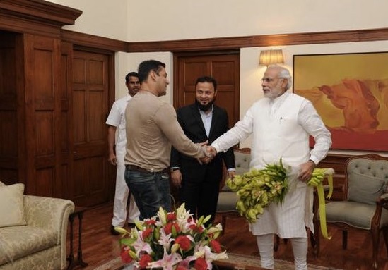 Salman Khan meets Modi (2)
