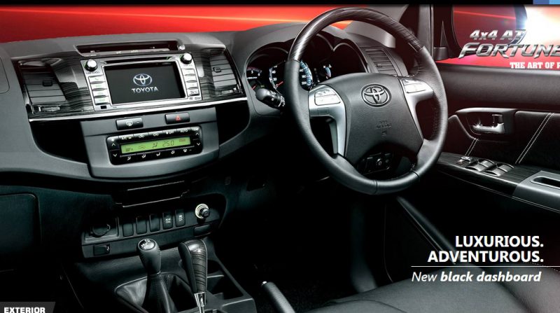 Toyota fortuner interiorss