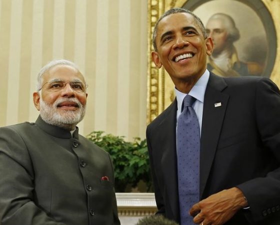 U.S. President Barack Obama and India's Prime Minister Narendra Modi 