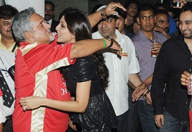 Vijay MAllya with Shilpa shetty