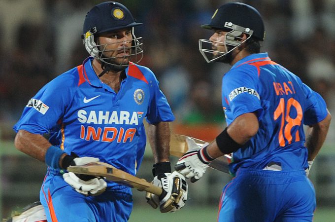 Virat Kohli and Yuvraj Singh