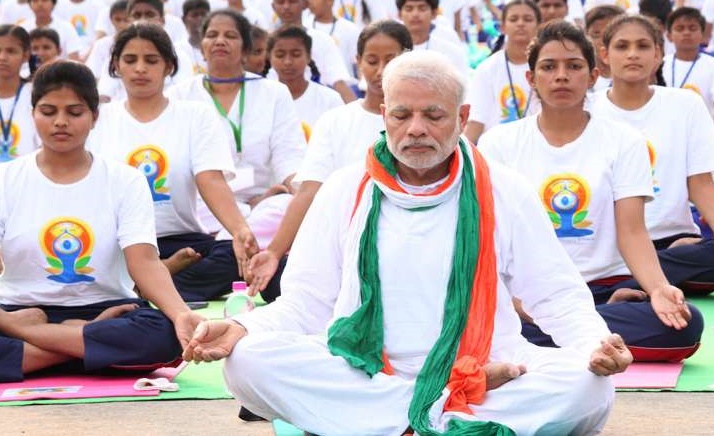 Narendra Modi yoga day