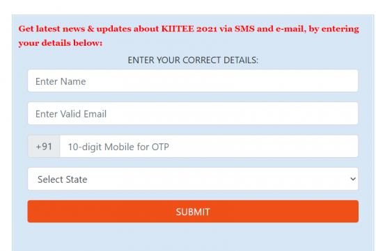 Slot booking begins for the KIITEE and VITEEE 2021 at sarvgyan.com