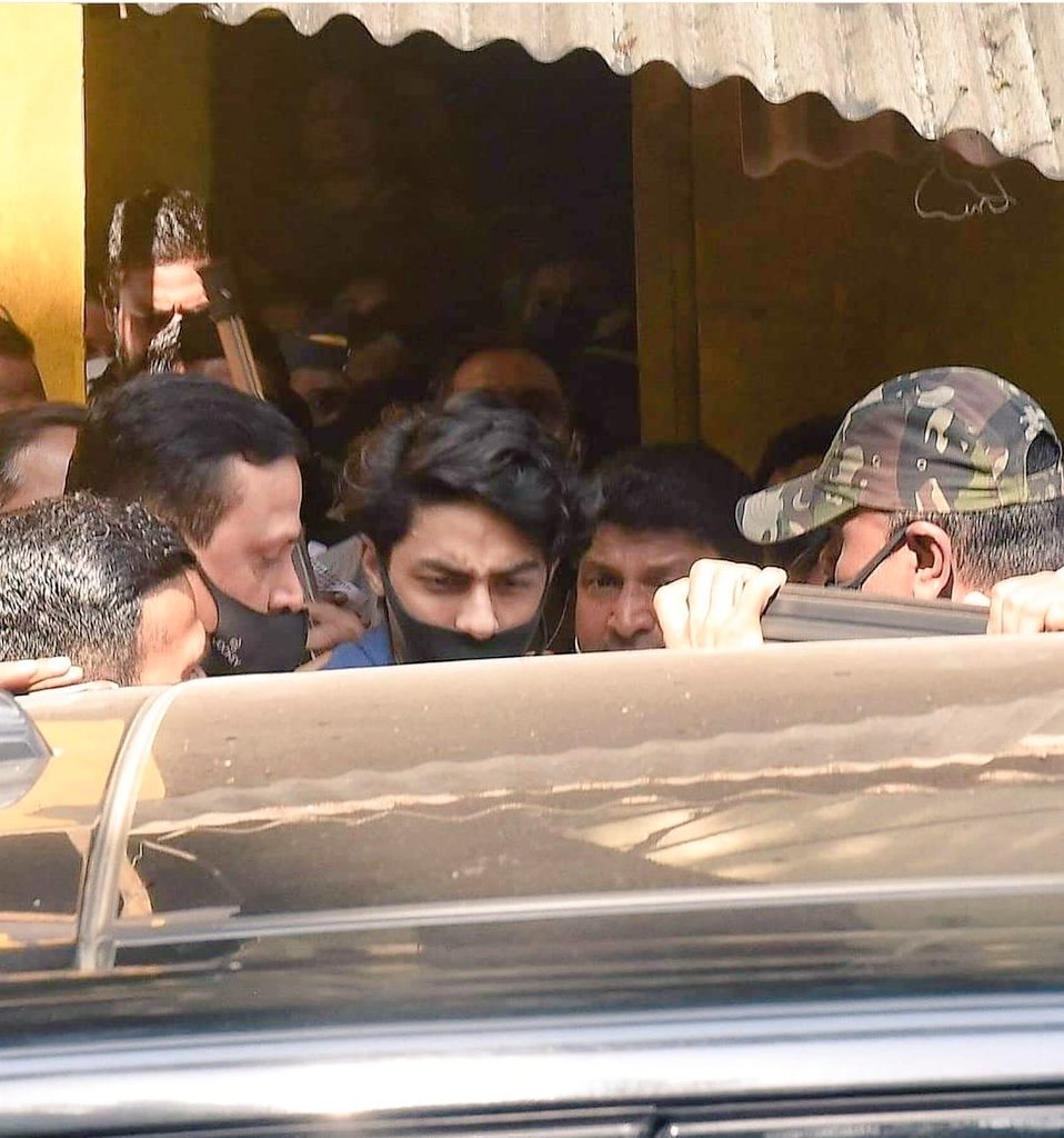 Aryan Khan walks out of jail.jpg