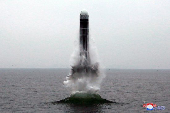 North Korea fires submarine-launched ballistic missile off Japan