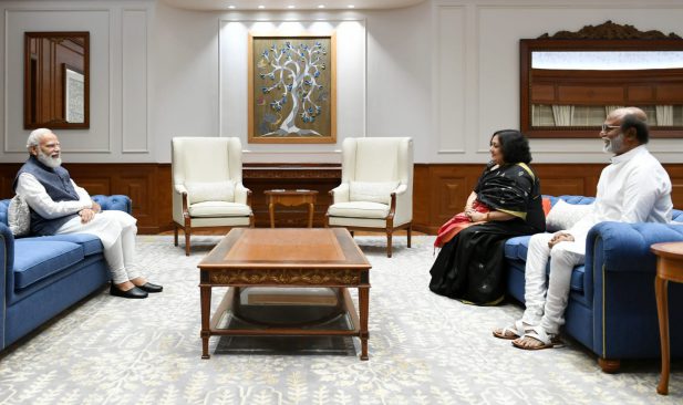 Rajinikanth met President Ram Nath Kovind and Prime Minister Narendra Modi in Delhi
