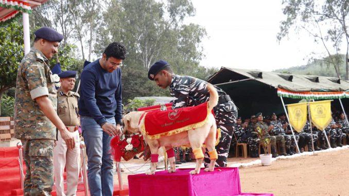 Tejasvi Surya Visits (CRPF) Dog Training Centre