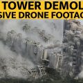 Twin Tower Demolition Drone Aerial Footage 4K | Noida | Lallantop