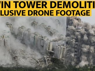 Twin Tower Demolition Drone Aerial Footage 4K | Noida | Lallantop