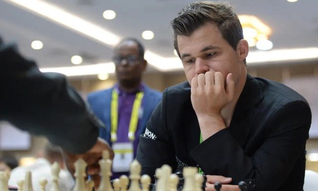 31-year-old Norwegian chess grandmaster Magnus Carlsen at the Sinquefield Cup