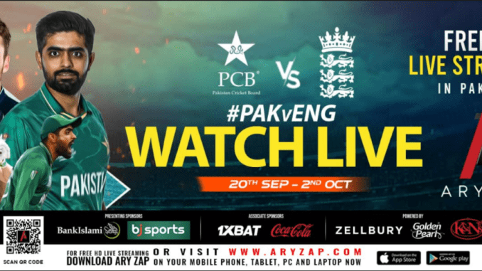 Pakistan vs England 1st T20, Karachi, PTV Sports Live Streaming Match at Aryzap.com
