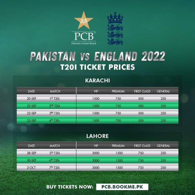 Pakistan vs England 2022: TV Channels, Live Streaming info, T20I ...