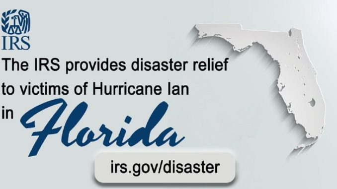 IRS announces tax relief for victims of Hurricane Ian in Florida