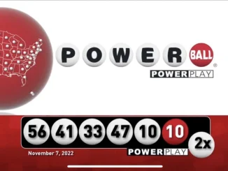 Winning Powerball numbers