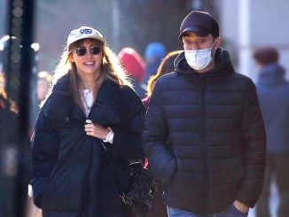Out and about: Robert Pattinson and his model girlfriend Suki Waterhouse were spotted walking through New York City on Thursday