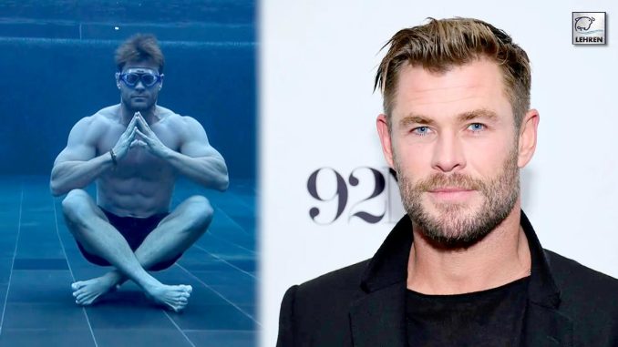 Watch Chris Hemsworth hold his breath underwater - 200 minutes in total