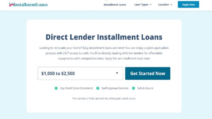 Installment Loans Direct Lenders No Denial & Guaranteed Approval