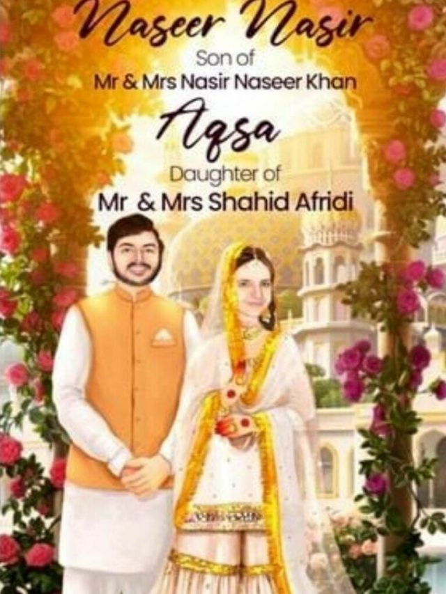 Pics: Pakistan Pacer Shaheen Afridi marries Shahid Afridi’s daughter Ansha