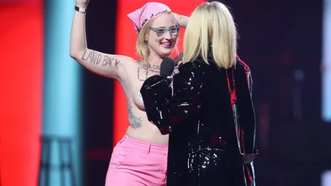 Junos Awards: Mayhem breaks out as a nude female protestor crashes the broadcast