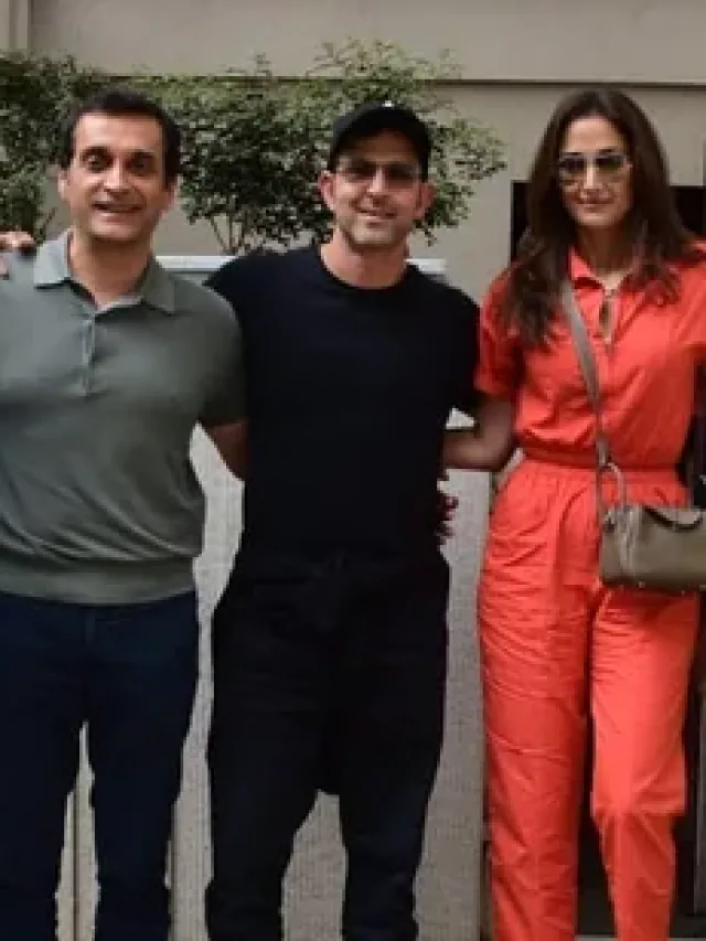 Sussanne Khan, Hrithik Roshan and Sonali Bendre spotted having lunch