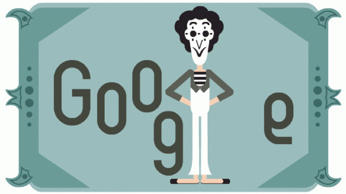 Google Doodle honors the birthday of Marcel Marceau,