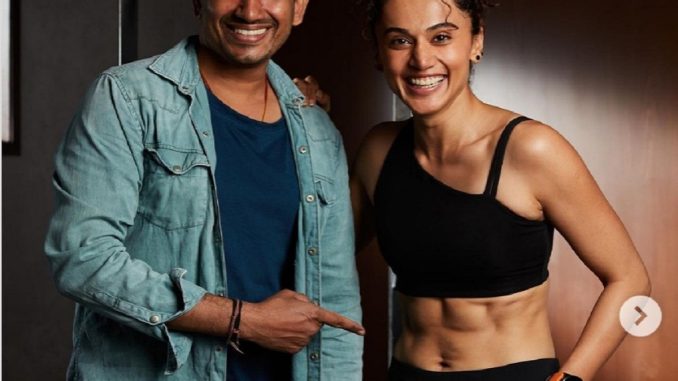 Taapsee Pannu shows off her 6-pack abs with her trainer. Netizens compare her to Tiger Shroff