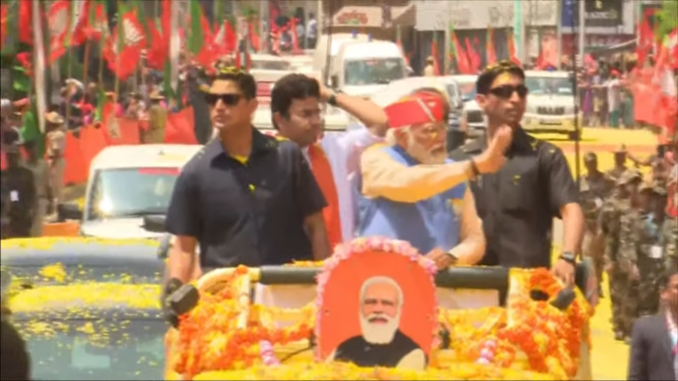 Live: PM Modi's 26-Km Bangalore Roadshow Attracts Over 10 Lakh People