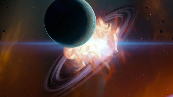 Planet Devoured by a Star