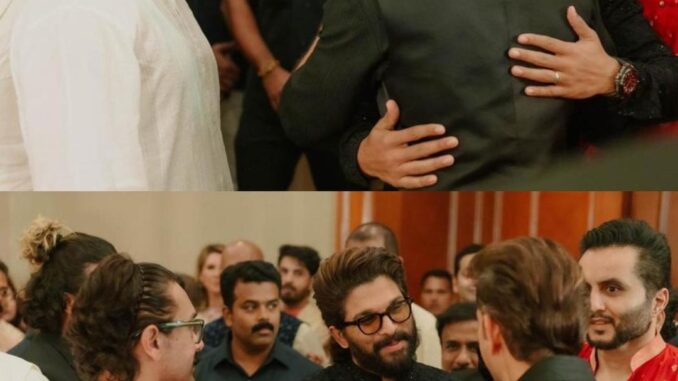 Aamir Khan, Allu Arjun and Hrithik Roshan meet at Madhu Mantena's reception, fans go crazy