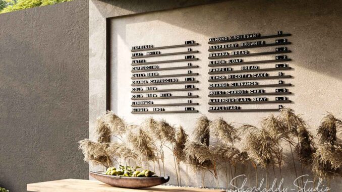 Hanging Menu Boards for Coffee Shops