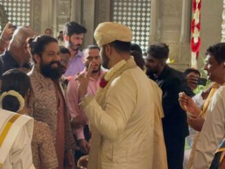 Rajinikanth and Yash grace the wedding of Ambareesh-Sumalatha's son Abhishek