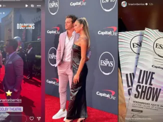 Alix Earle and Braxton Berrios confirm their relationship at the ESPY Awards