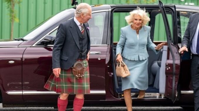 What did 'Queen Camilla' do that made 'the king' lose his temper