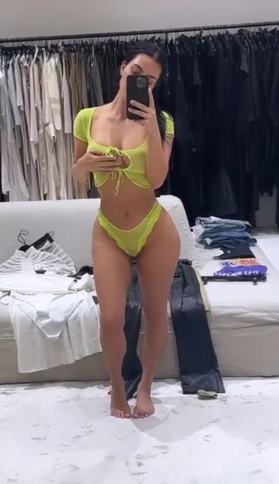 Kim Kardashian suffers wardrobe mishap while showcasing SKIMS lingerie