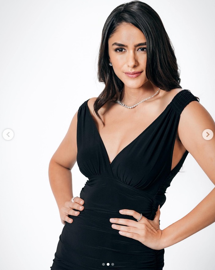 Mrunal Thakur's black slit dress s