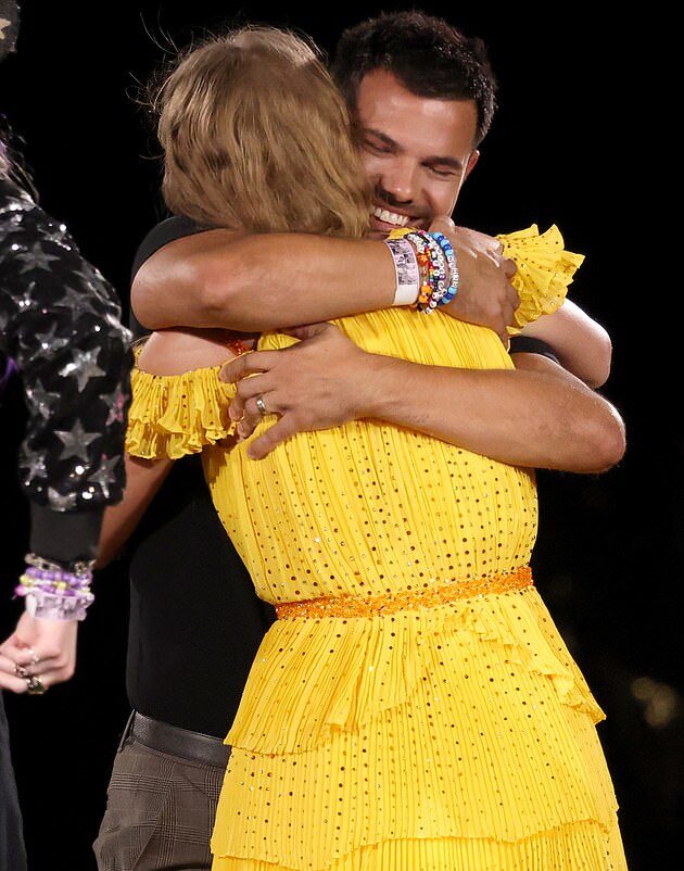 Taylor Swift shocked fans during her concert in Los Angeles on Saturday night when she brought out her ex-boyfriend Taylor Lautner as a surprise guest