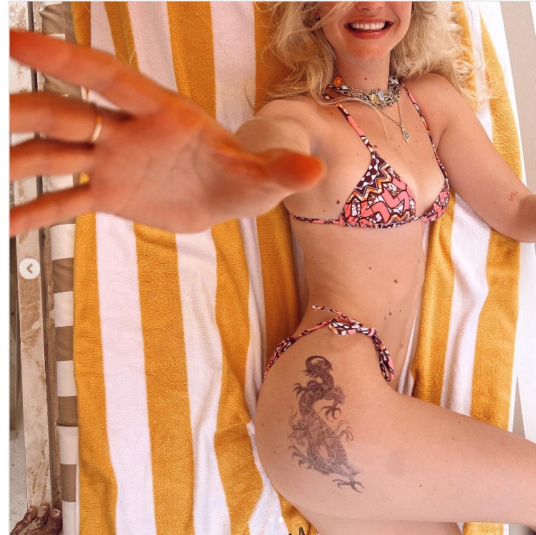 gigi Hadid massive tattoo