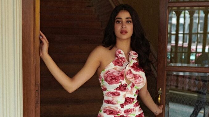 Jhanvi Kapoor hot floral dress