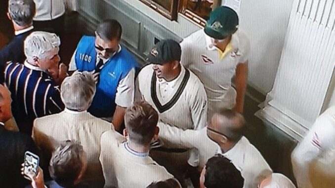 Three MCC members suspended after clashes with Australia players at Lord's