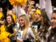 Watch: Iowa Cheerleader's Viral End-Zone Flip Wardrobe Malfunction