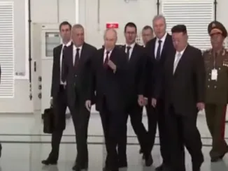 Putin and Kim Jong Un Meet at Remote Space Rocket Launch Site