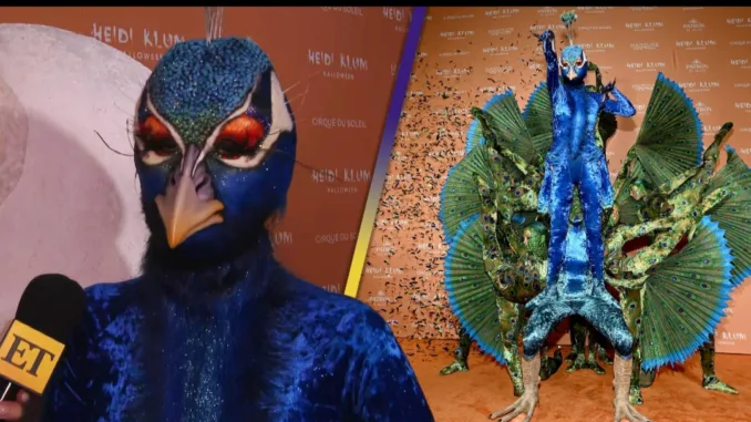 Watch: Heidi Klum Dresses in Epic Peacock Costume on Halloween 2023