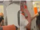 Watch: Couple Caught Having Sex In The EasyJet Toilet; Flight Attendant Is Distraught!