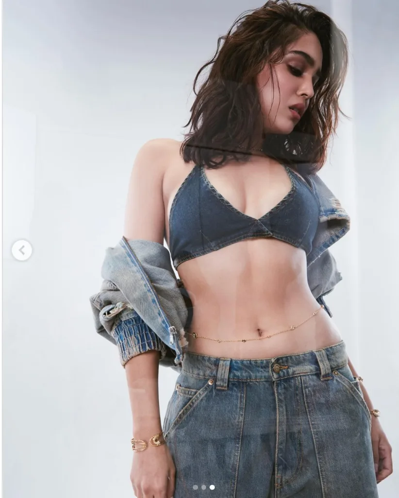 Hot Photos Of Sharvari Wagh Serving Up Oomph In A Denim Bra Go Viral