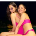 Manushi Chhillar And Alaya F Dressed In Matching Hot Pink Bikinis