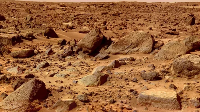 frozen water found underneath Mars