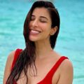 Sophie Choudry Sizzles in Scarlet Bikini – Dive into the Hot Shots