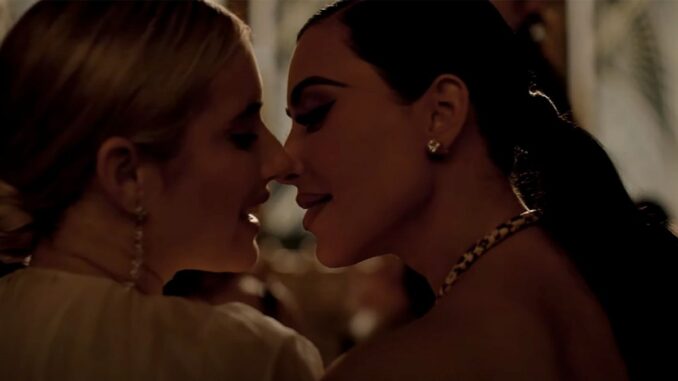 Kim Kardashian and Emma Roberts Share Surprise Kiss in 'American Horror Story' Trailer Part 2