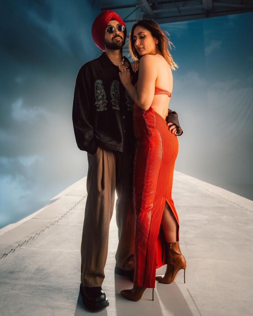 Kareena Kapoor's Red Backless Dress Steals the Spotlight with Diljit Dosanjh